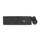FRONTECH Wired Keyboard and Mouse Combo