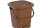 Nayasa Mikado Dustbin with Lid & Handle | Large 13.5 Litres