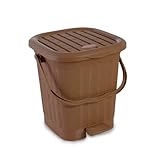 Nayasa Mikado Dustbin with Lid & Handle | Large 13.5 Litres
