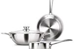 Milton Procook Triply Induction Base Cookware Set of 3 Stainless Steel