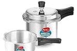 Pigeon by Stovekraft 12708 Aluminium Pressure Cooker Combo (2 litre and 3 litre)
