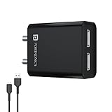Portronics Wall Charger 12w Dual USB Port with 1m Cable