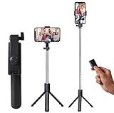 SOOPII 3-in-1 Selfie Stick with Bluetooth Remote, Foldable Tripod Stand