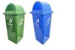 CELLO Kleeno Dome Lid Plastic Manual-Lift Garbage Dustbin Bucket 60 LTR (PACK OF 2)
