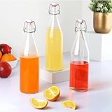 CELLO Aquaria Glass Water Bottle Set of 3 Pcs 1000 ml