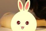 One94Store Silicone Rabbit Night Light – USB Rechargeable