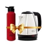 Pigeon 1.5 litre Hot Kettle and Stainless Steel Water Bottle Combo 1300 W