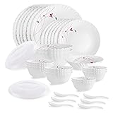 Cello Opalware Dazzle Series Lush Fiesta 35 Piece Dinner Set