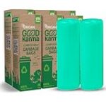 Good Karma Eco Friendly Garbage Bags 90 Count (15 Bags x 6 Rolls)