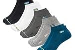 SWAGR Polyester 5 Pairs Ankle Socks, Free Size