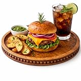 ZERQOUVE Wooden Serving Tray