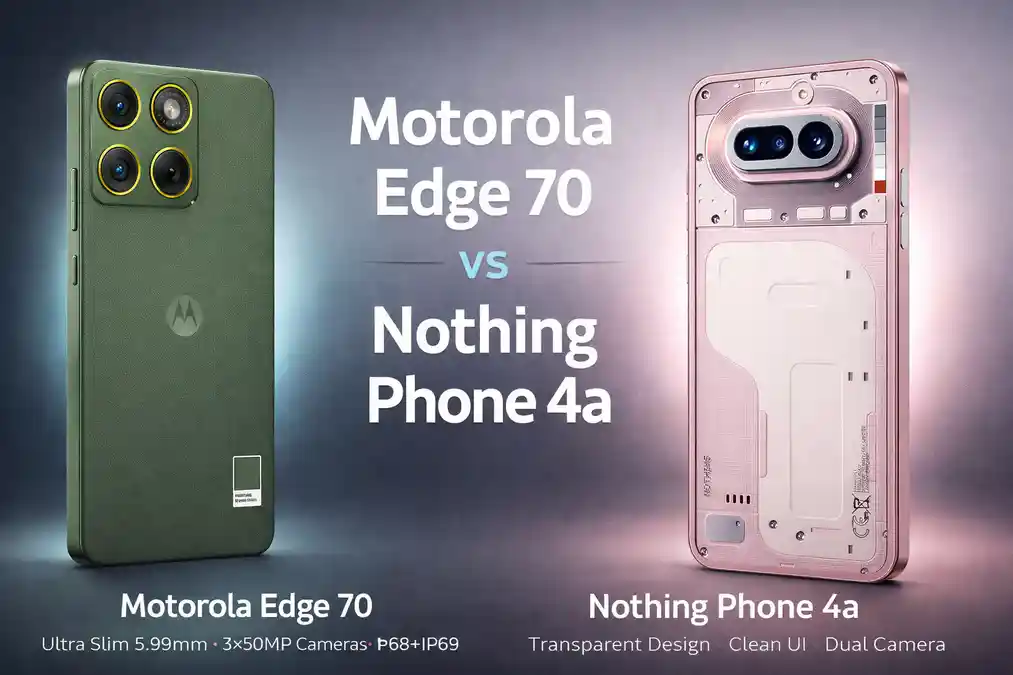 Motorola Edge 70 and Nothing Phone 4a Comparison | Price In India