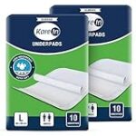 KareIn Classic Underpads, Large 60 x 90 Cm, 20 Count, Pack of 2