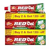 Dabur Red Gel Ayurvedic Toothpaste – 600g (150g x 4)