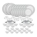 La Opala Diva Velvett Collection Opal Glass Crockery Dinner Set 62 pcs