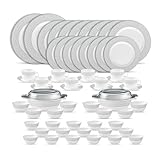 La Opala Diva Velvett Collection Opal Glass Crockery Dinner Set 62 pcs