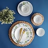 Cello Opalware Dazzle Series Moon Rose Dinner Set, 18 Pieces