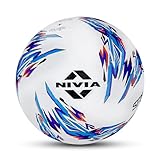 Nivia Storm 2.0 Football Size – 5 (White/Blue)