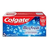 Colgate MaxFresh Toothpaste, Blue Gel Paste 600g, 150g X 4