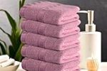 Urbane Home Pack of 5 Cotton Hand/Face Towels