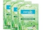 Everyuth Naturals Rejuvenating Cucumber & Aloe Vera Sheet Mask Pack of 3