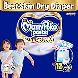 Mamypoko pants Extra Absorb| Pant Style Baby Diapers (XXXL), 36 Count