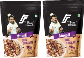 True Elements RS Muesli Dark Chocolate and whole grain Pouch(2 x 400 g)