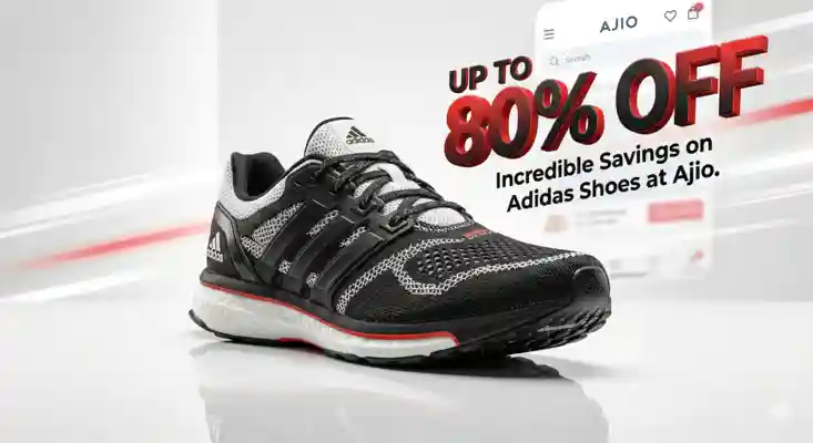Adidas Shoe 80% off available right now on ajio store