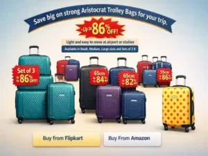 Aristocrat Trolley Bag upto 86% off: Grab the Best Deals Now