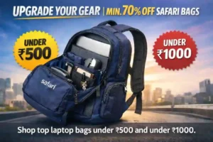 Min 70% off Safari Laptop Bags Under ₹500 on Flipkart
