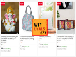 Pepperfry : What The Fry” (WTF) deals from ₹1