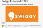 Woohoo – Swiggy Instamart Gift Card at 10% off (Upi offer)