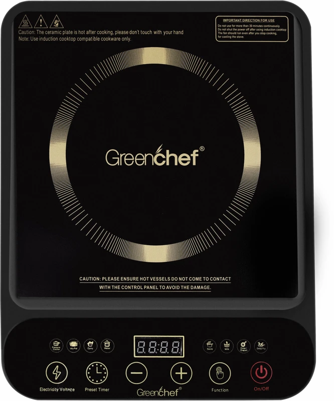 Greenchef 2000 W Induction Cooktop Touch Panel