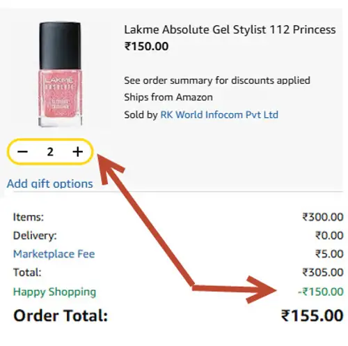 Lakme Buy 1 Get 1 offer at Amazon
