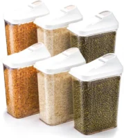 MACARIZE Plastic Grocery Container – 750 ml (Pack of 6)