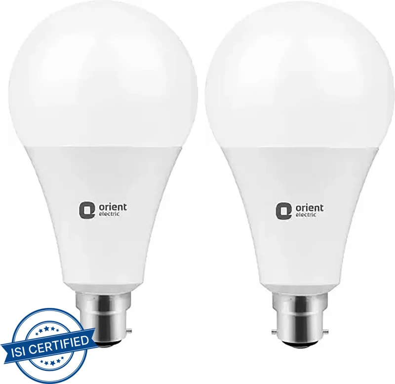 ORIENT 9 W Basic Standard B22 LED Bulb (White, Pack of 2)