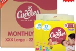 Cuddles Baby Diaper XXXL (44 Pieces)