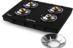 Lifelong Gas Stove with Toughened Glass Top (4 Burners)