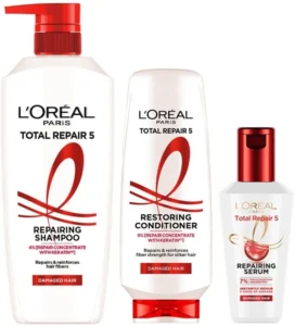 L’Oréal Paris Total Repair 5 Shampoo 650ml + Conditioner 175ml + Serum 40ml