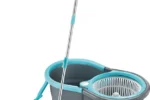 Prestige Alpha Mop Set with 2 Microfiber heads 360 Degree Spinner