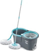 Prestige Alpha Mop Set with 2 Microfiber heads 360 Degree Spinner