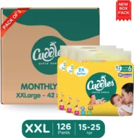 Cuddles Baby Diaper XXL (126 Pieces)