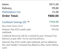 Saffola Cold Pressed Mustard Oil at Rs. 143 Only Each Amazon ordr page proof
