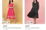 Myntra Upto 90% Price Drop on Pluss Women Dresses