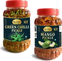 KITCHEN QUEEN NITA MEHTA Green Chilli Pickle 500g (2 x 0.5 kg)
