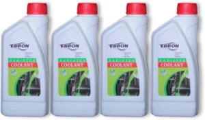 EBRON Radiator Antifreeze Coolant, Tropical Formula Engine Coolant (1 L, Pack of 4)