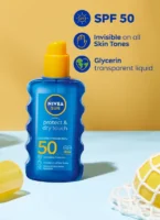 NIVEA Sunscreen – SPF 50 UVA UVB, Body Spray (200 ml)