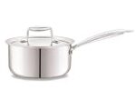 Cello Tri-Ply 16 cm Stainless Steel Cookware Sauce Pan with Lid 1.4 LTR