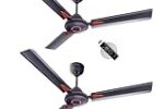 LONGWAY Aero 1200 mm BLDC Ceiling Fan with Remote Control (Pack of 2)