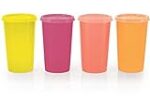 Tupperware Plastic Tumbler – 340 ml, 4 Pieces